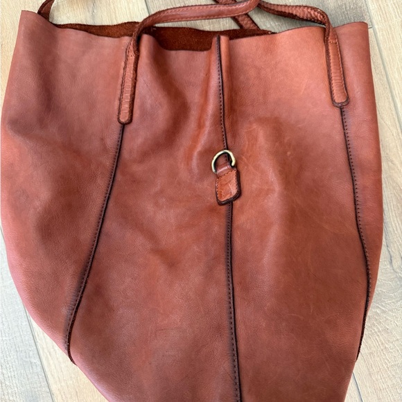 MARTA PONTI Slouchy LeatherTote Bag Crossbody with insert - Picture 11 of 13